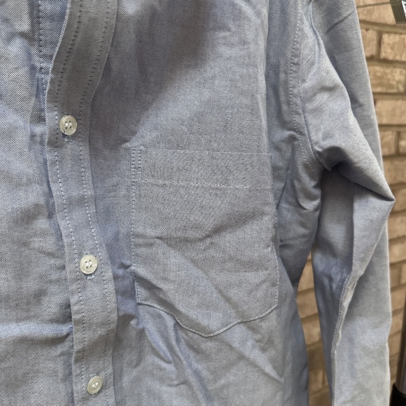 NEW Emily Phillips BLUE OXFORD GIRLFRIEND BUTTON DOWN SHIRT - Women's Large (5) - Picture 3 of 5